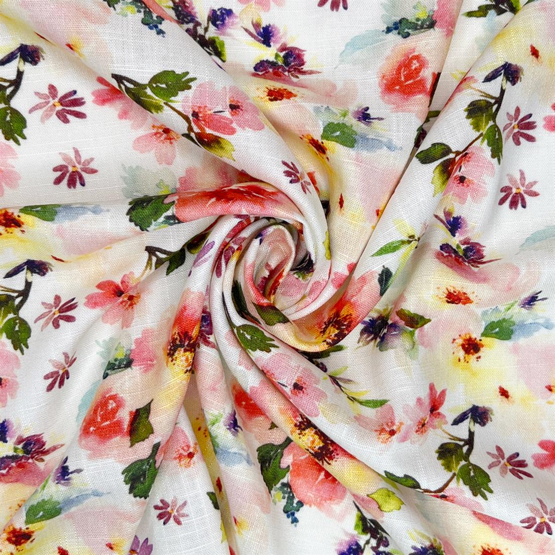 Rebecca Printed Linen Viscose