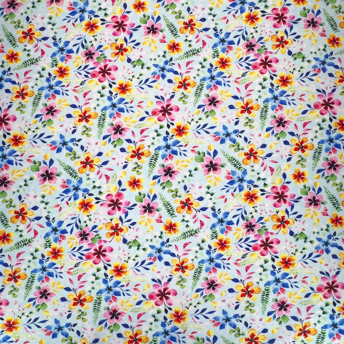 Ocean Printed Linen Viscose