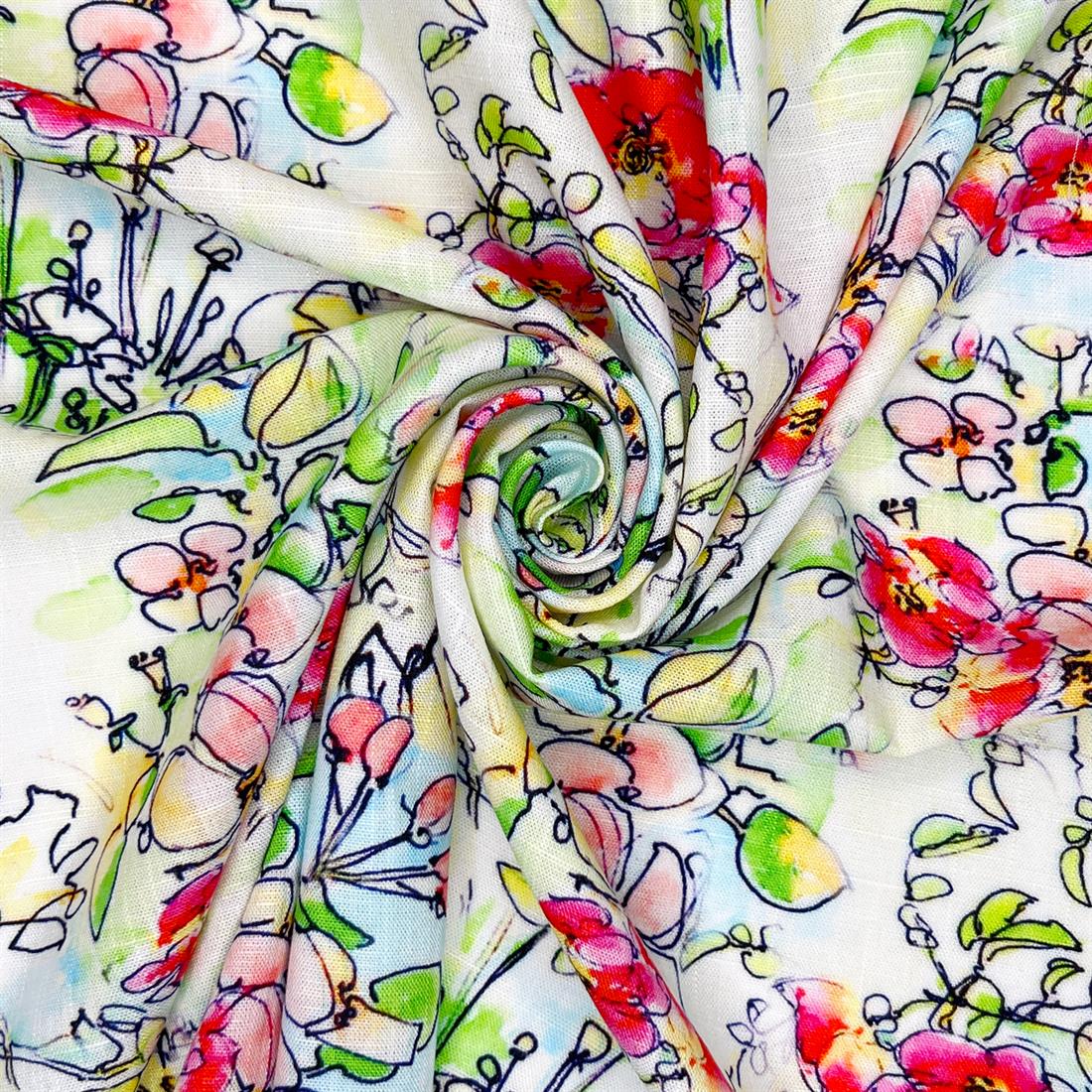 Penelope Printed Linen Viscose