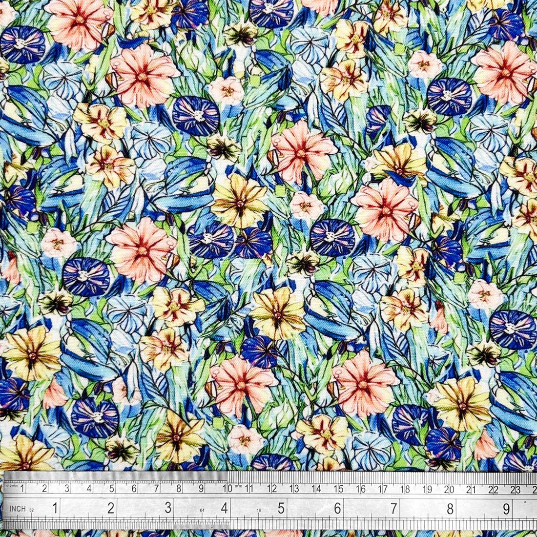 Willow Printed Linen Viscose
