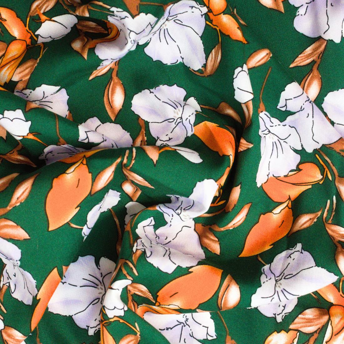 Multicolour Floral Printed Viscose Fabric