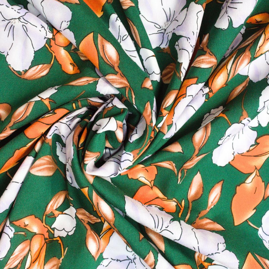 Multicolour Floral Printed Viscose Fabric