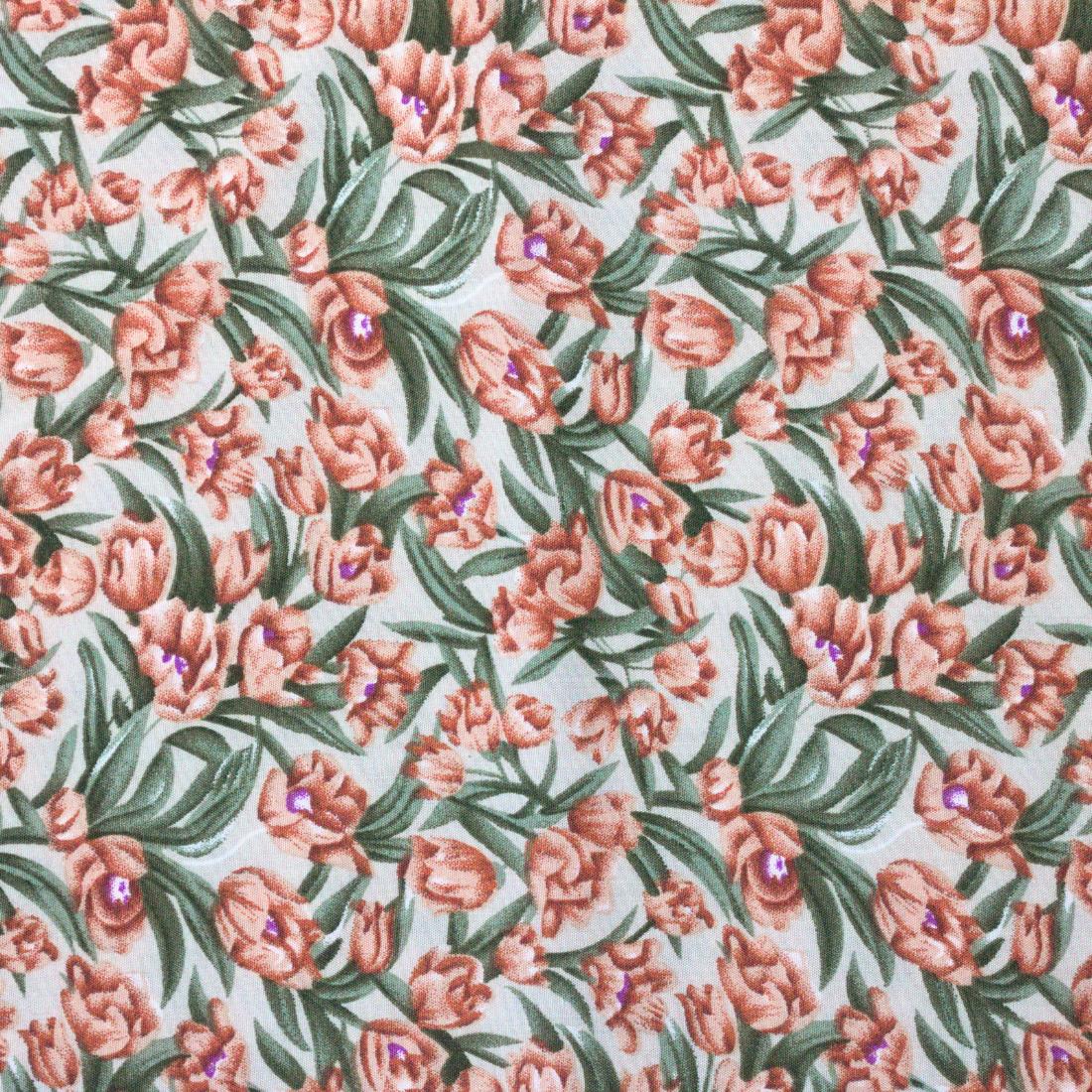 Multicolour Floral Printed Viscose Fabric