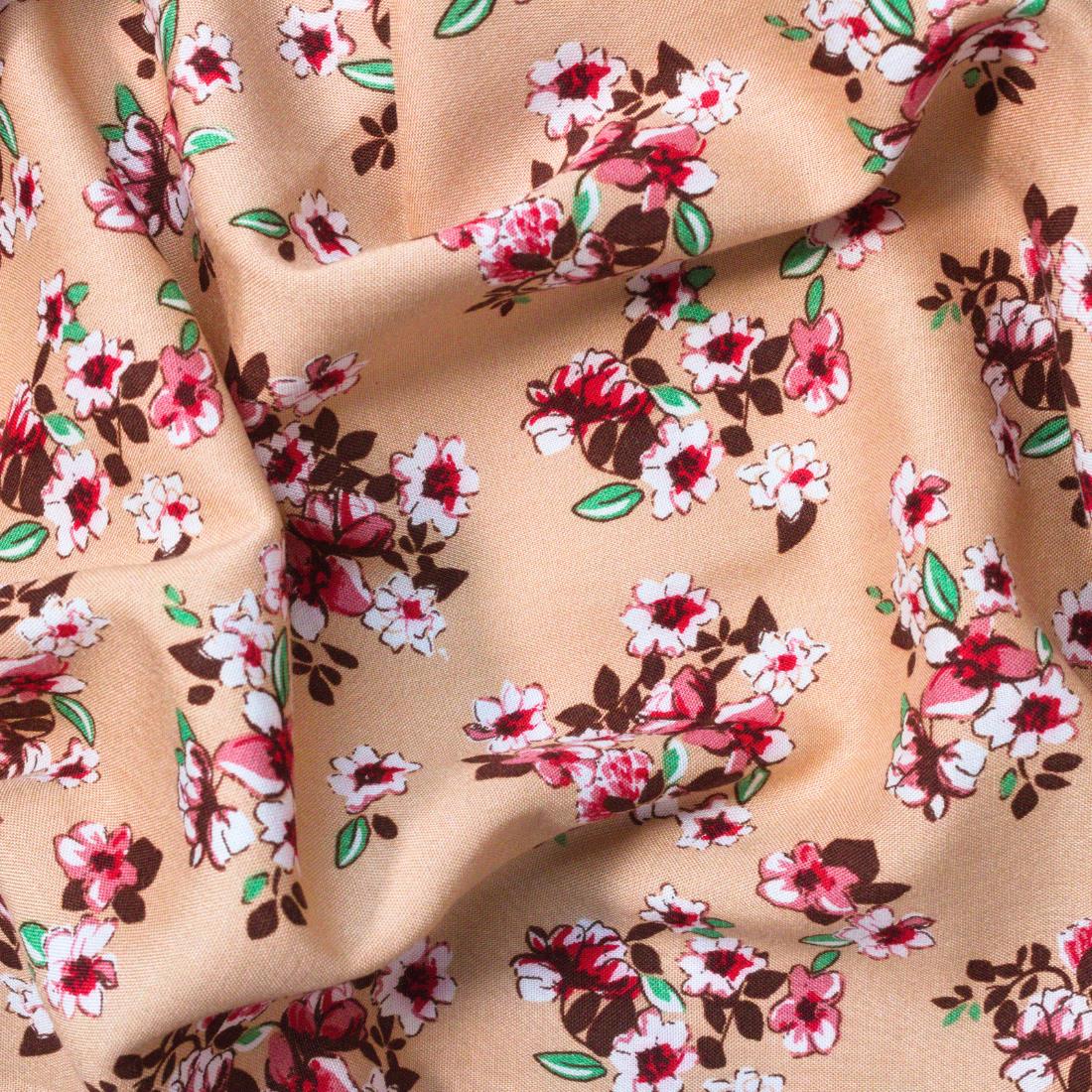 Multicolour Floral Printed Viscose Fabric