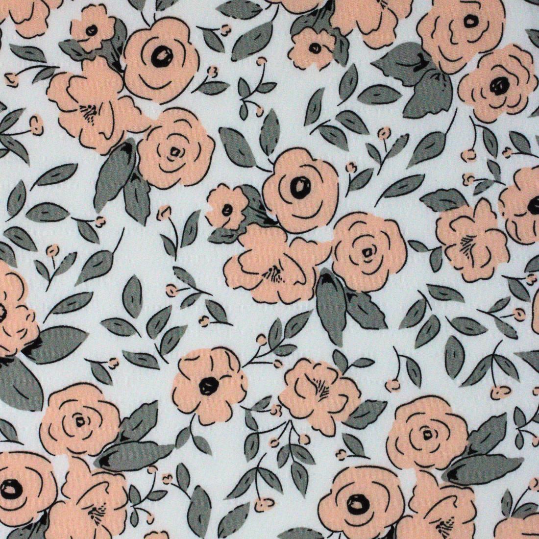 Multicolour Floral Printed Viscose Fabric