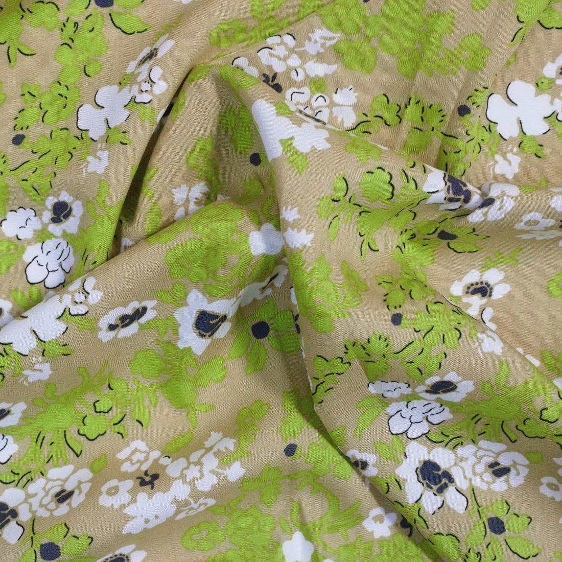 Multicolour Floral Printed Viscose Fabric