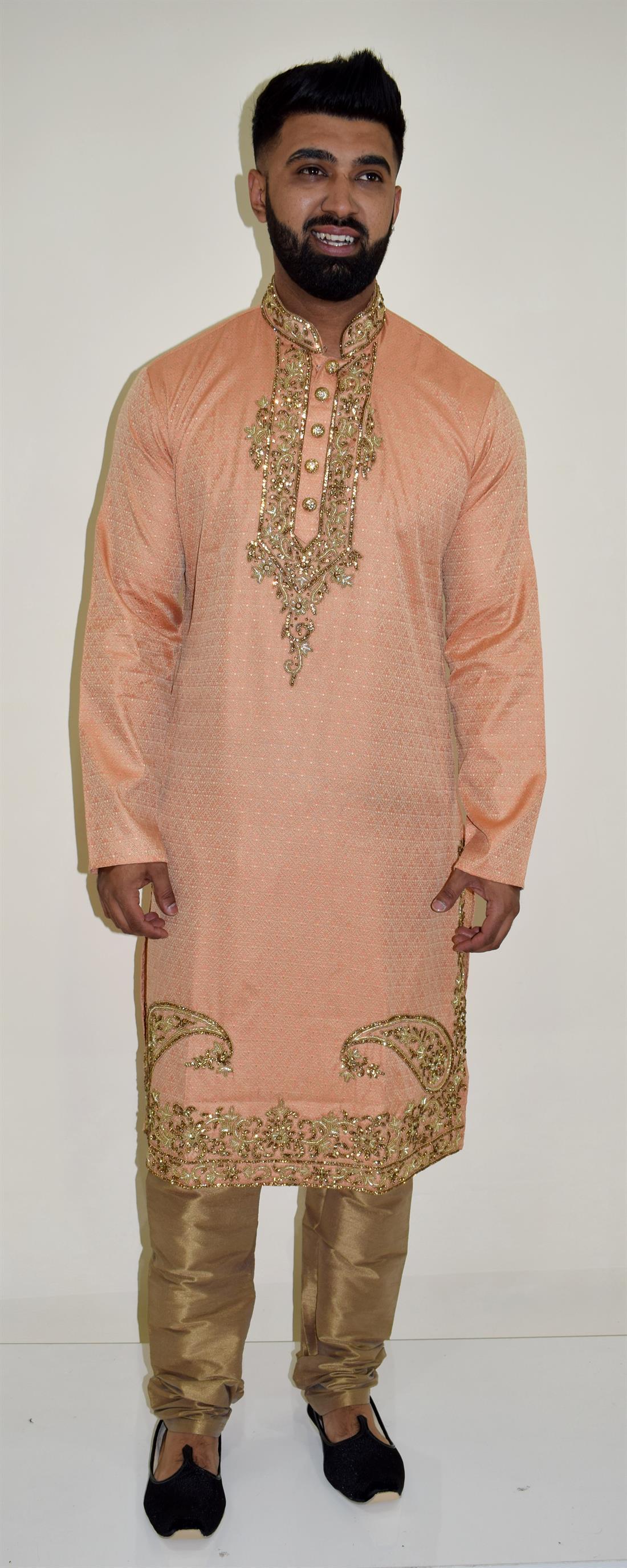 Red Mens Kurta Pajama