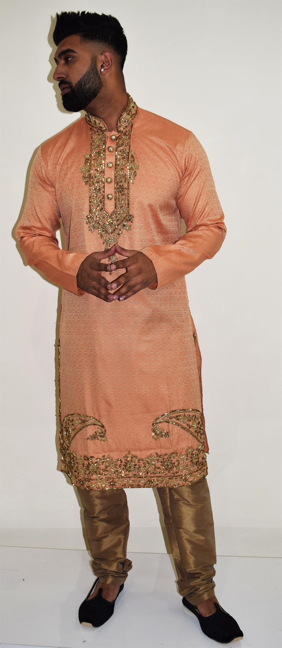 Red Mens Kurta Pajama