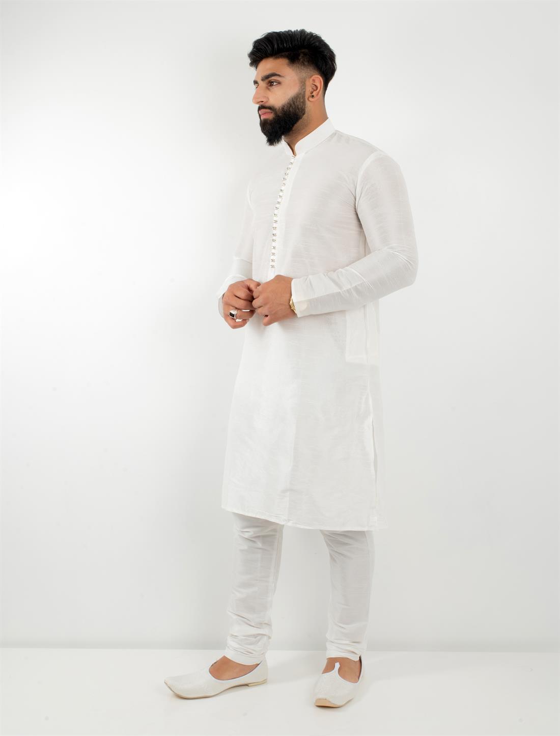 Ivory Mens Kurta Pajama