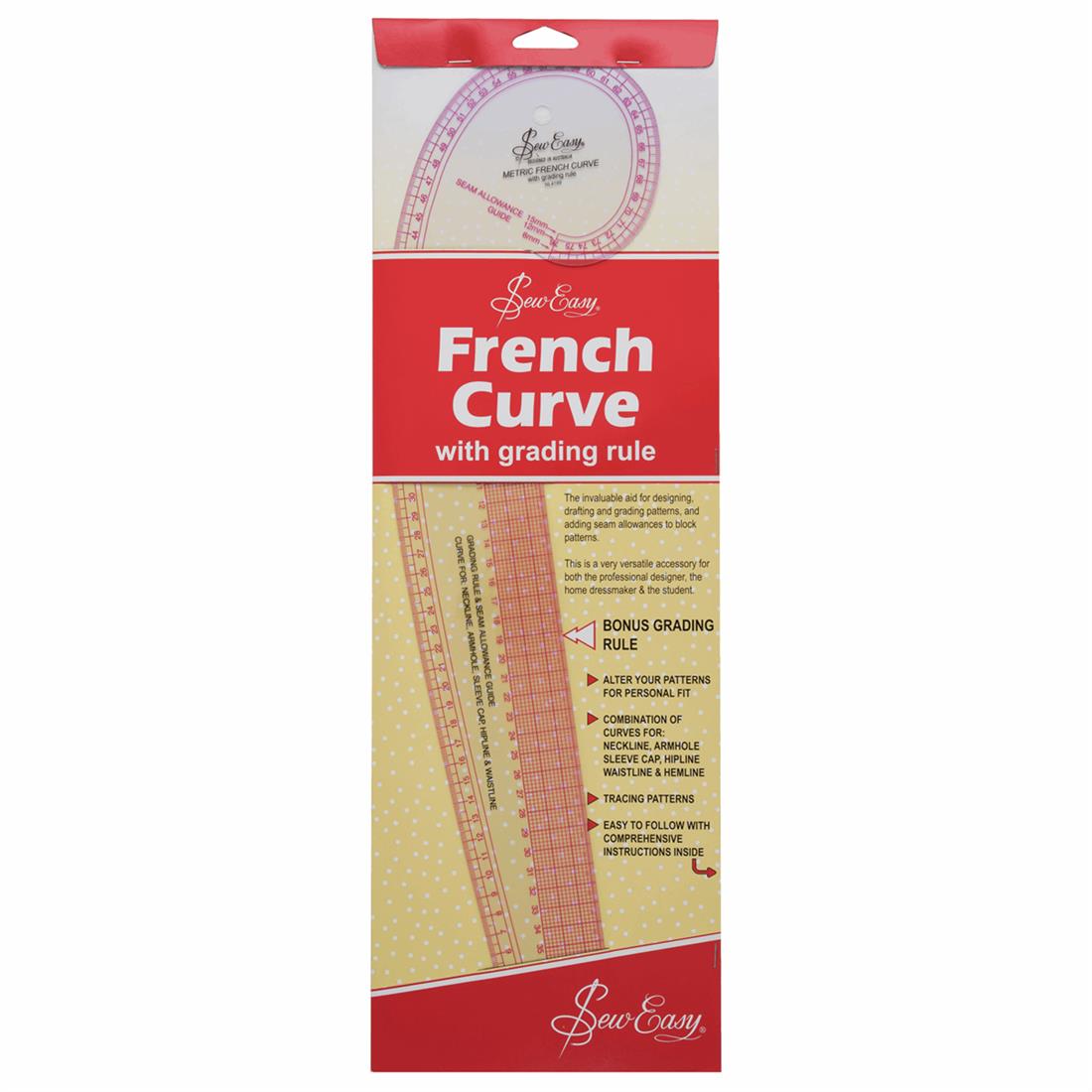 Sew Easy Metric French Curve.