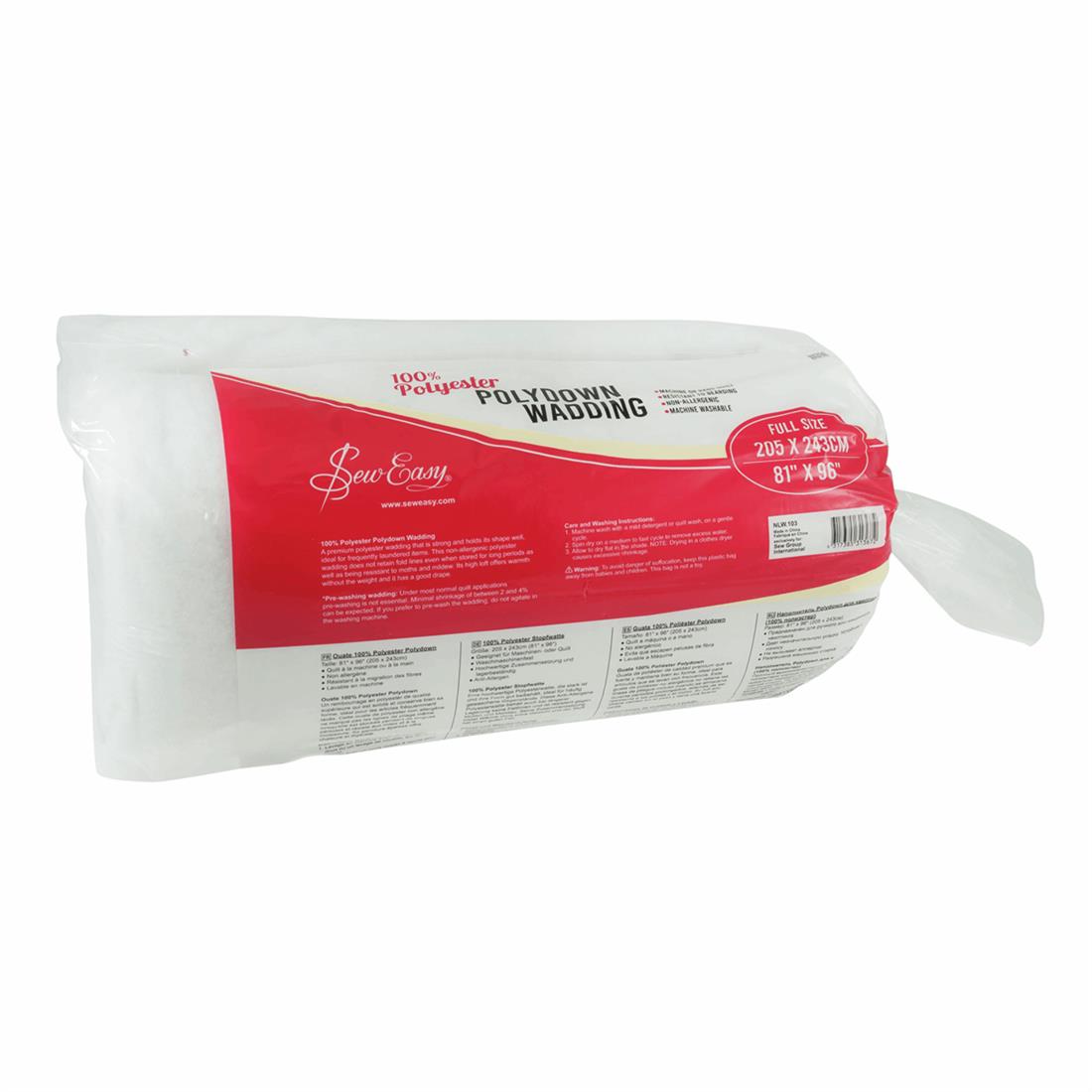 Polyester Polydown Wadding Full Size 205.7 X 243.8cm