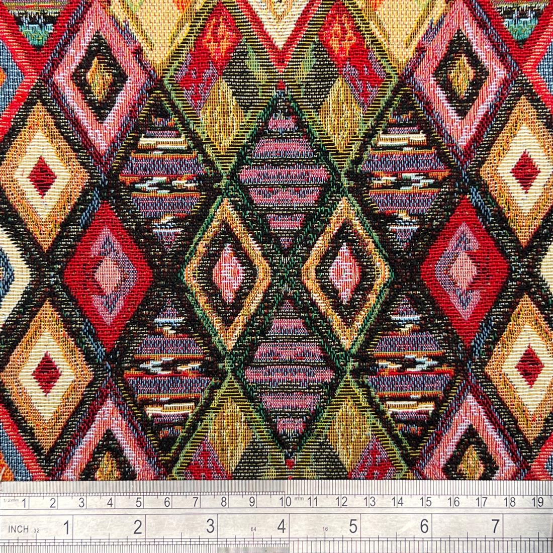 Multicolour Cotton Peru - Premium Quality Tapestry Fabric Cushions Furnishing