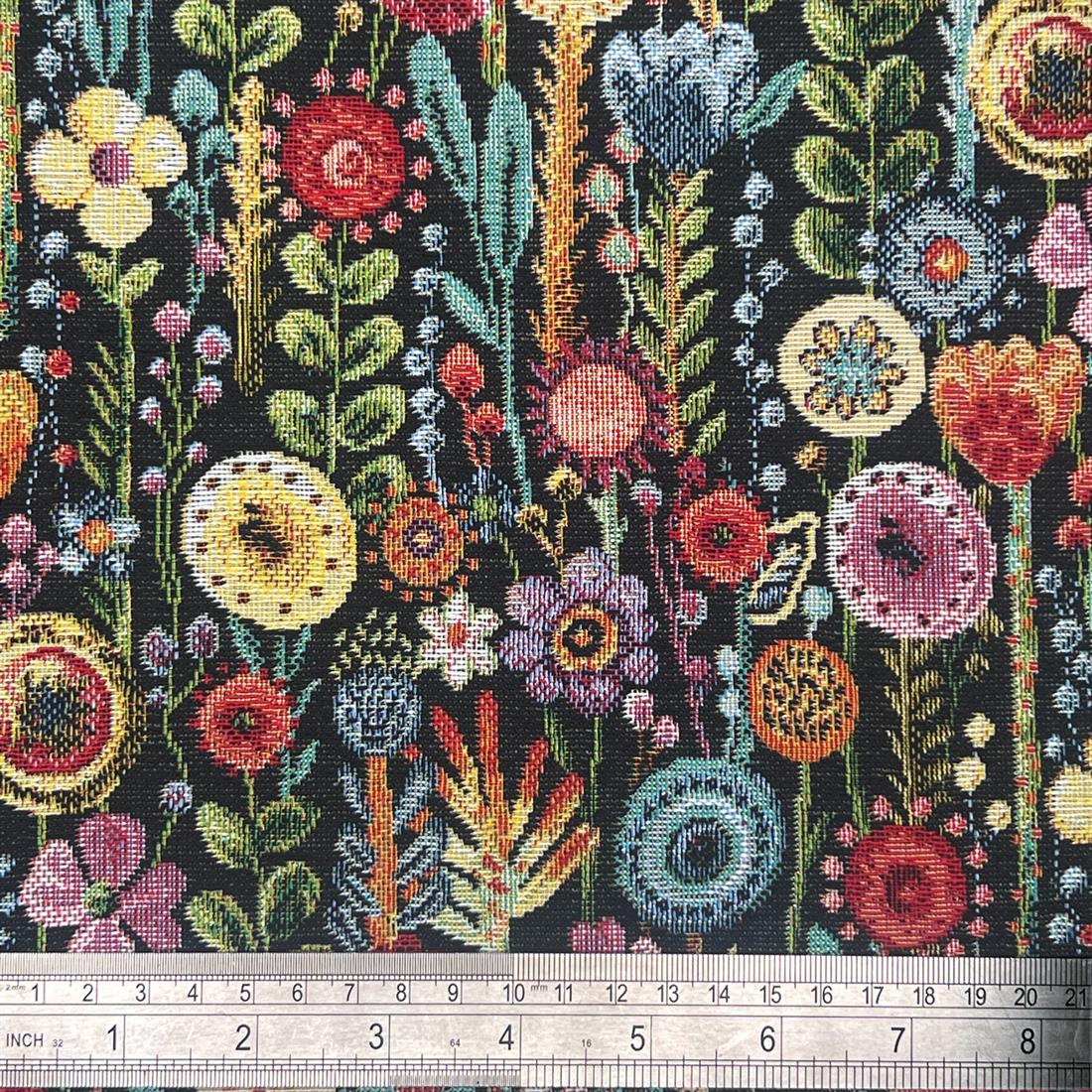 Ebony Cotton Coloured Tapestry