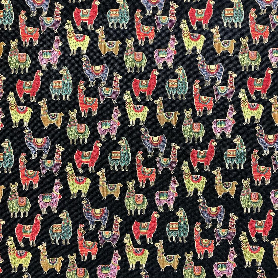 Black Cotton Coloured Tapestry
