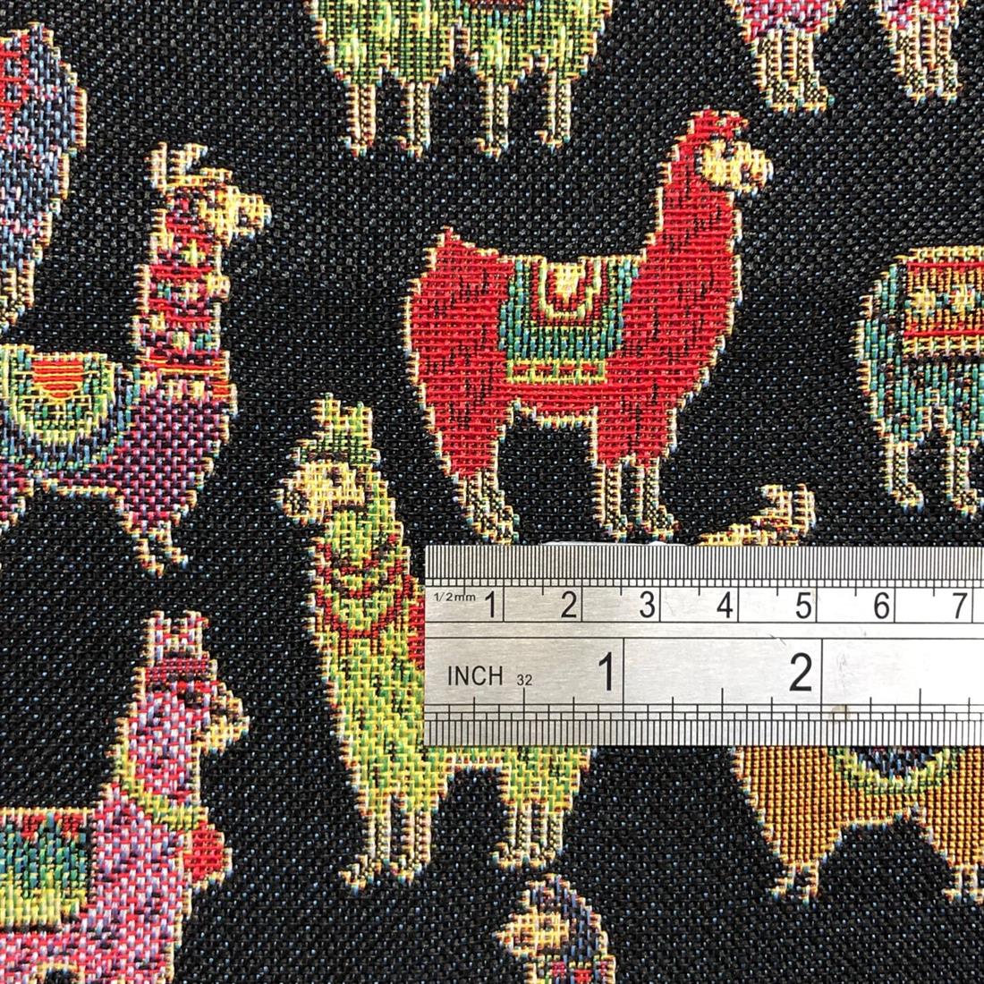 Black Cotton Coloured Tapestry