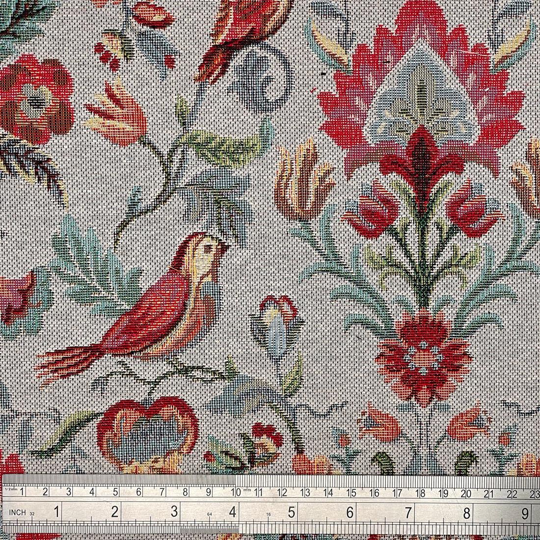 Silver Cotton Coloured Tapestry