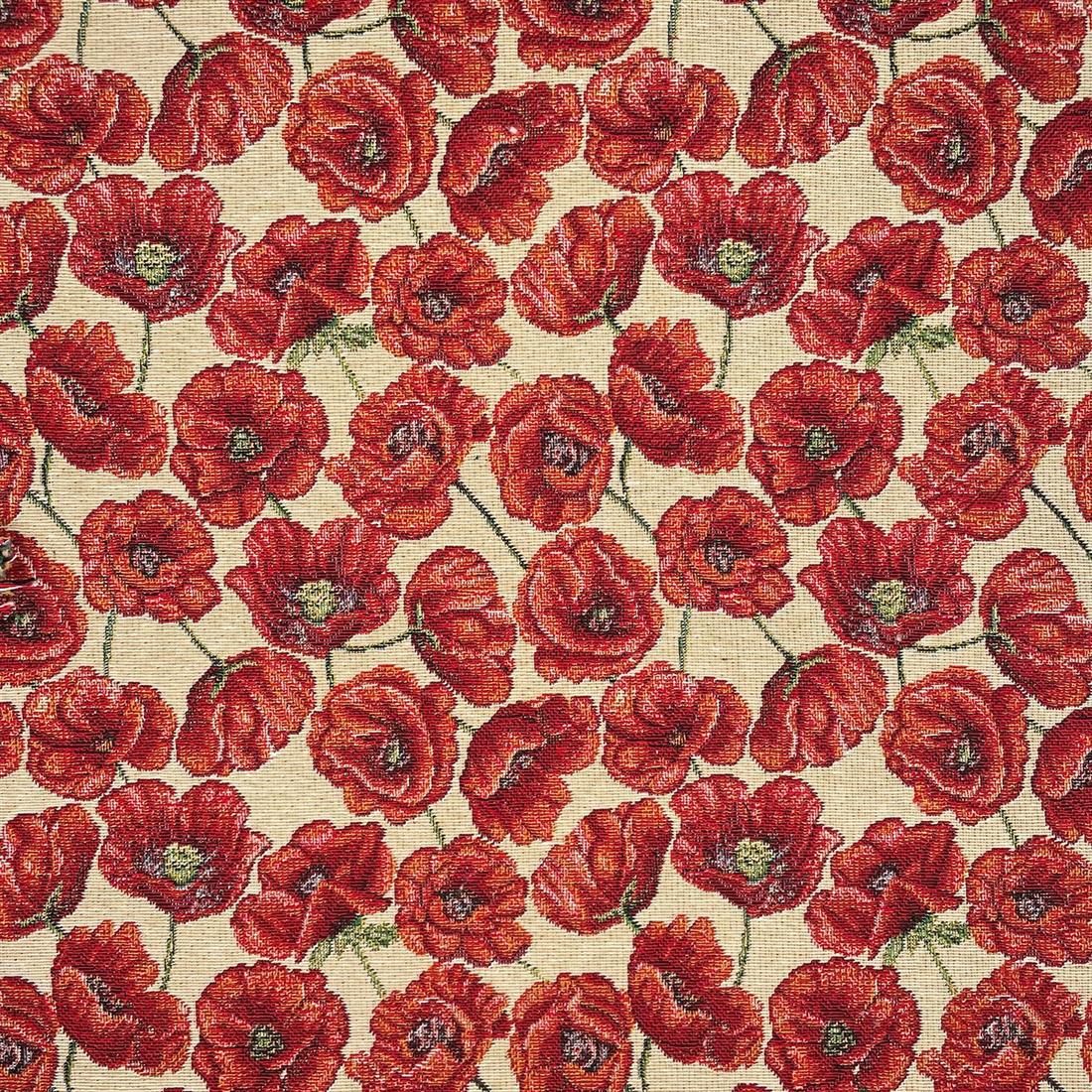 Gold & Red Cotton Coloured Tapestry