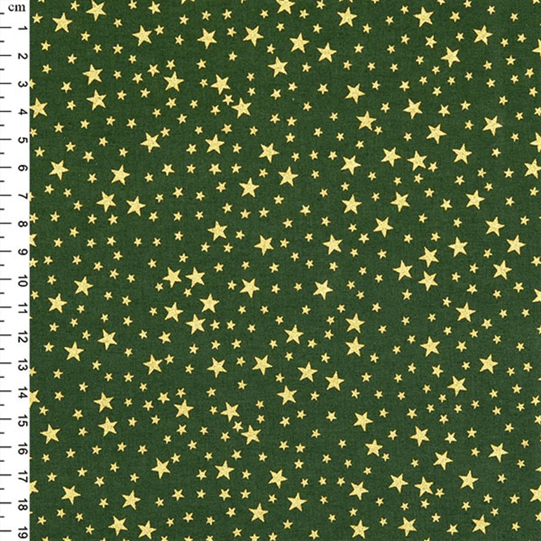 Green Printed Cotton Christmas