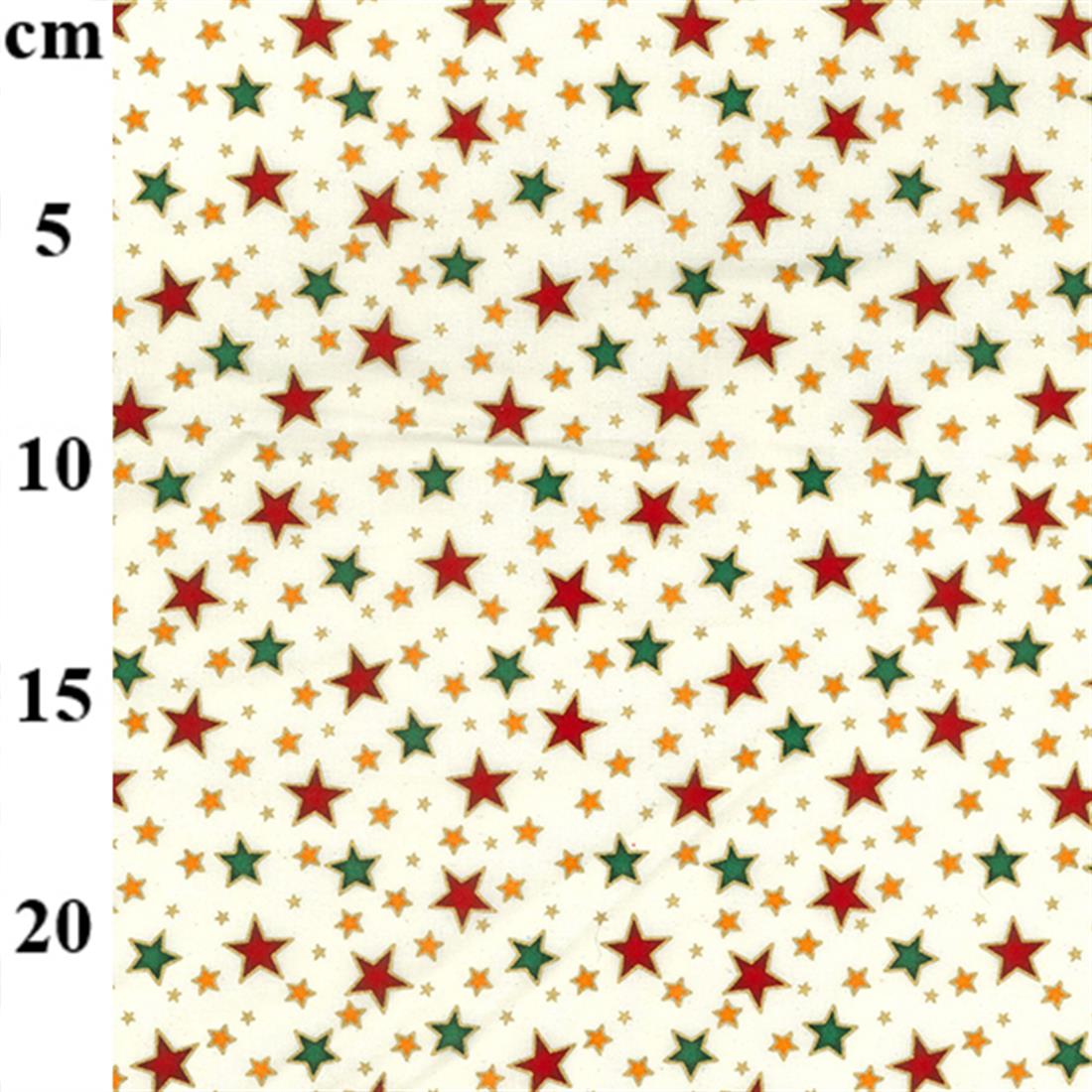 Cream Printed Cotton Christmas