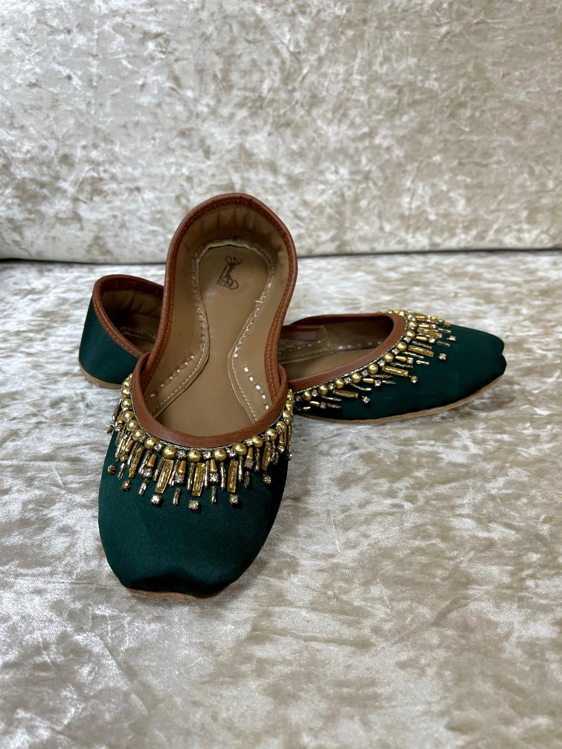 Bottle Green Ladies Shoes