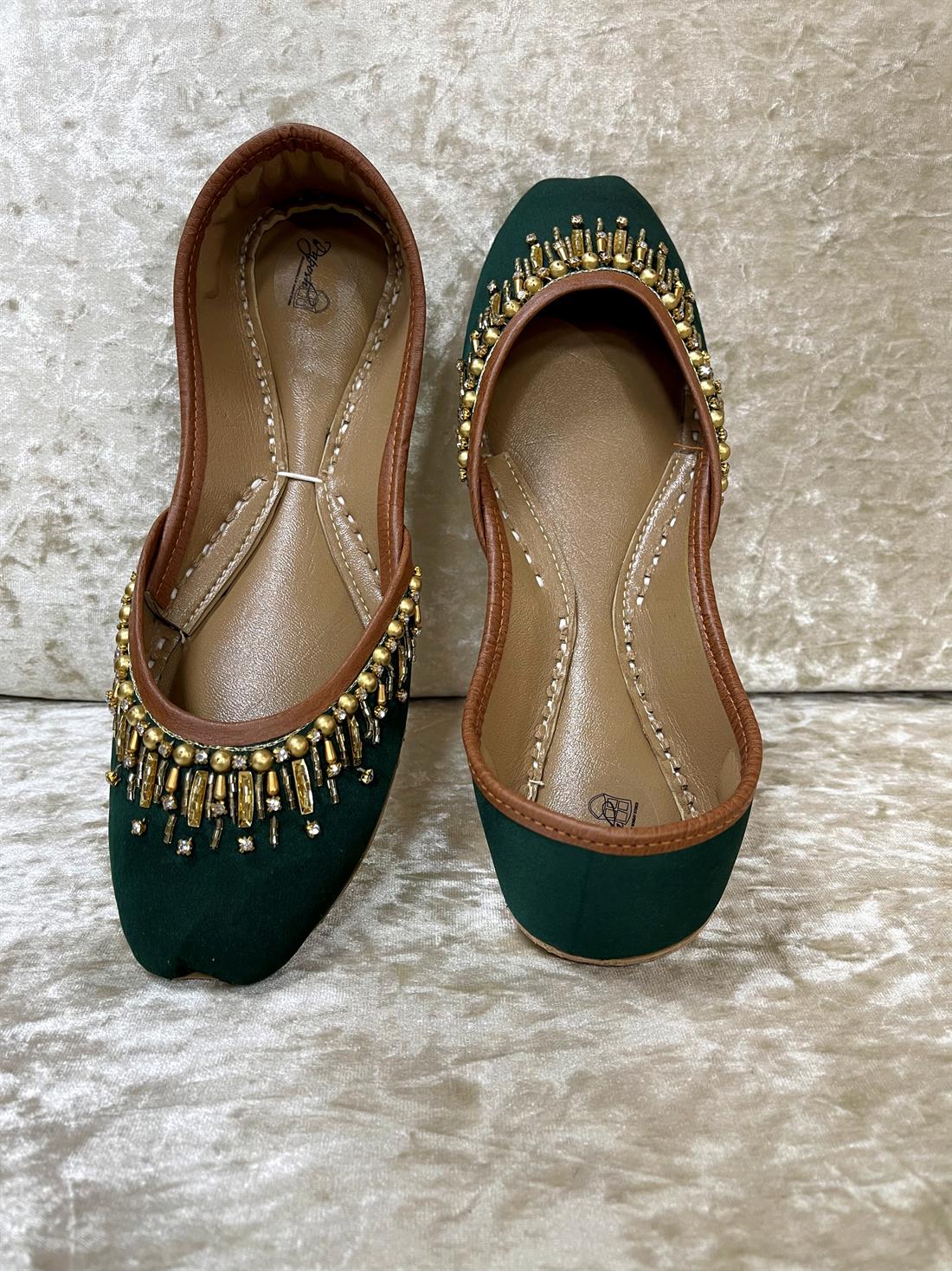 Bottle Green Ladies Shoes