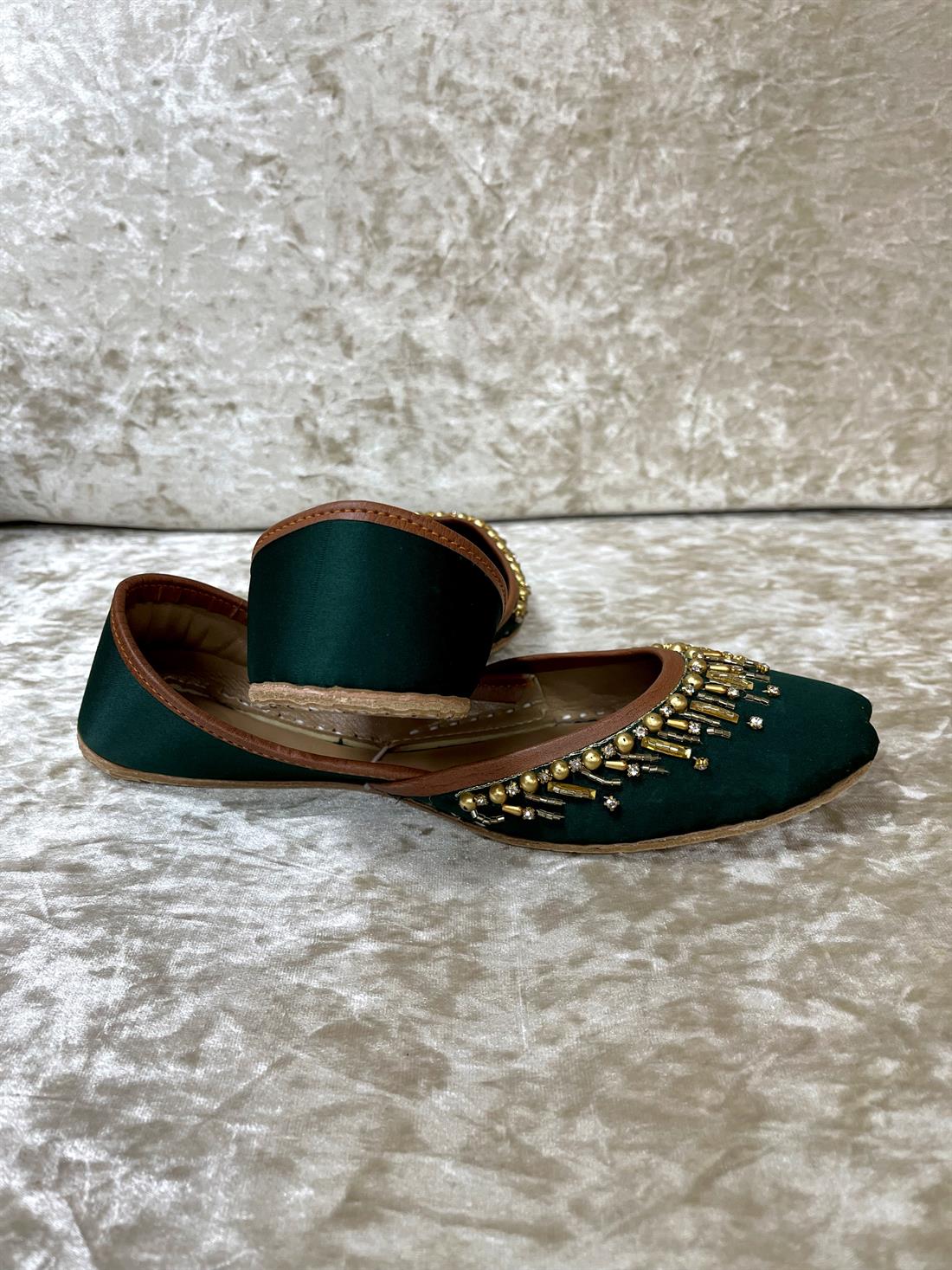 Bottle Green Ladies Shoes