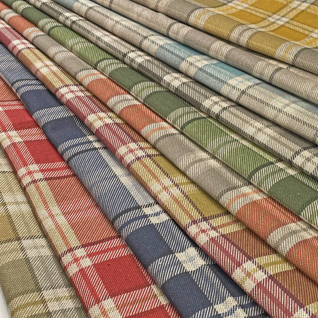 Ochre Highland - Quality Cotton Linen Fabric Upholstery Furnishing