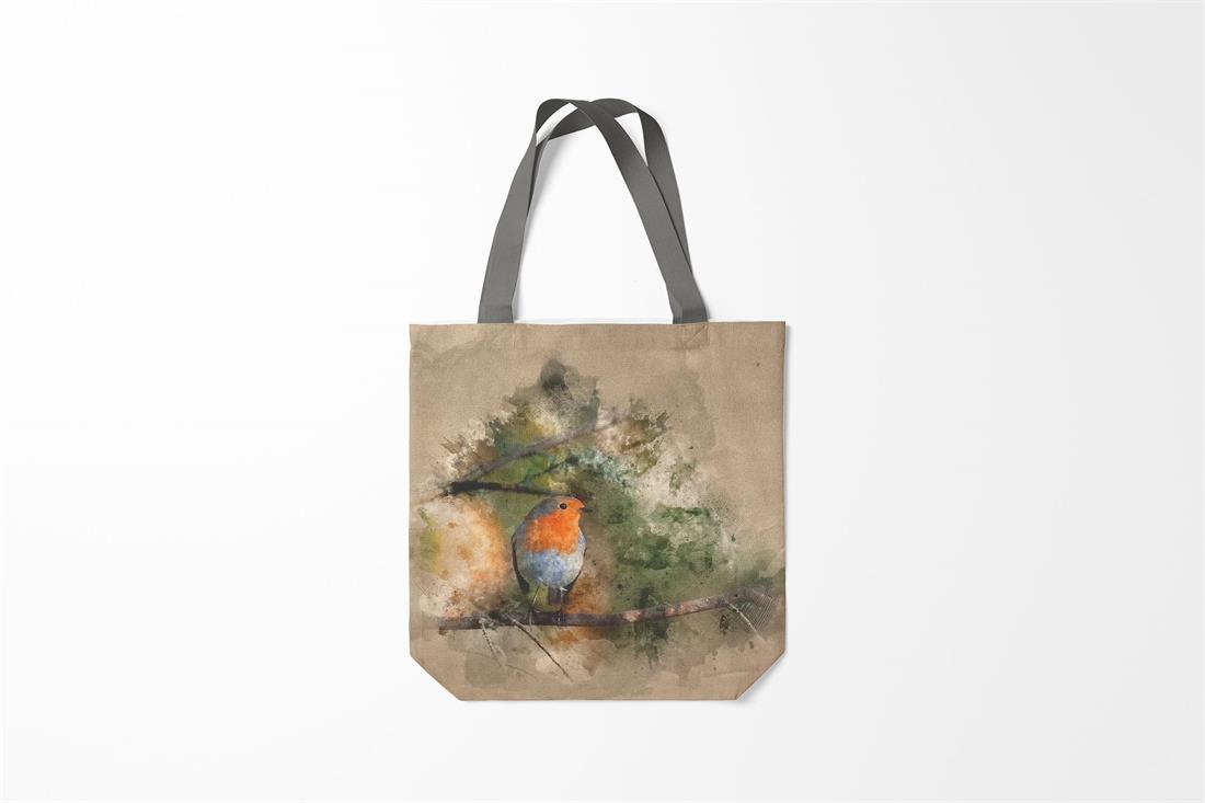 Digital Print Linen Robins Canvas Art Panel