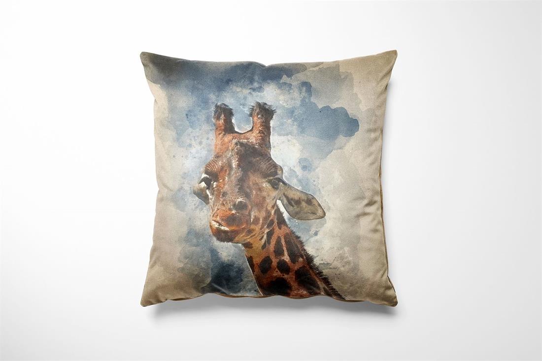 Digital Print Linen Giraffe Canvas Art Panel