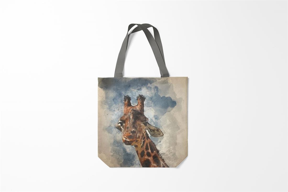 Digital Print Linen Giraffe Canvas Art Panel
