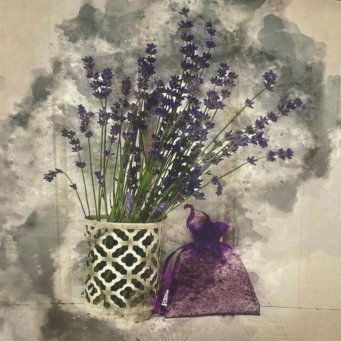 Digital Print Linen Lavender Canvas Art Panel