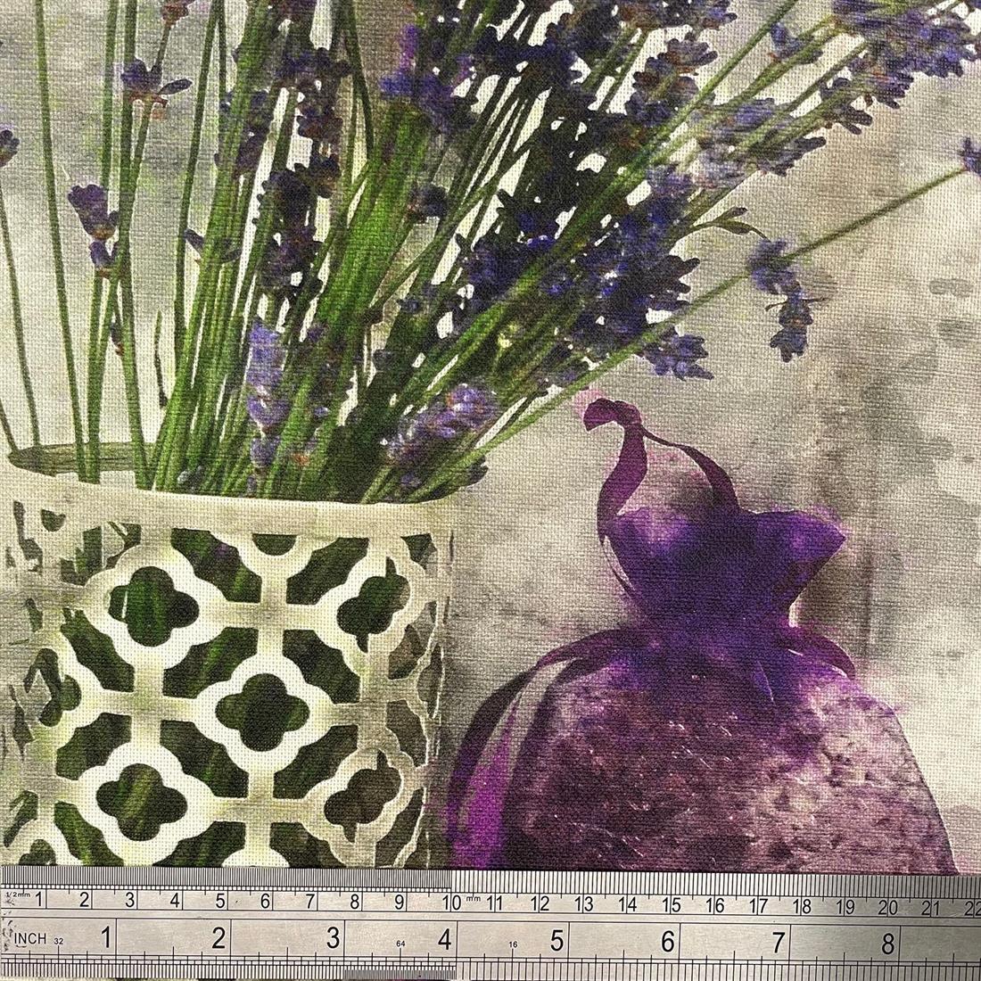 Digital Print Linen Lavender Canvas Art Panel