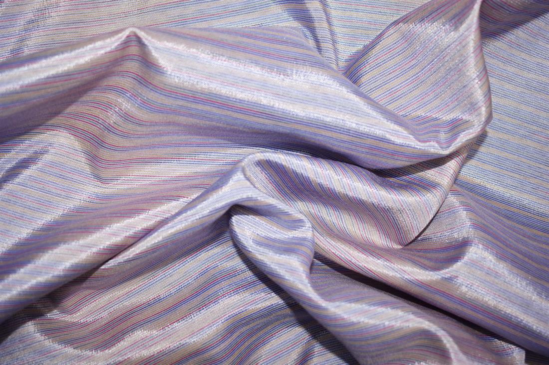 Dusky Polyester Striped Linen - Dressmaking Blouses Skirts Tops