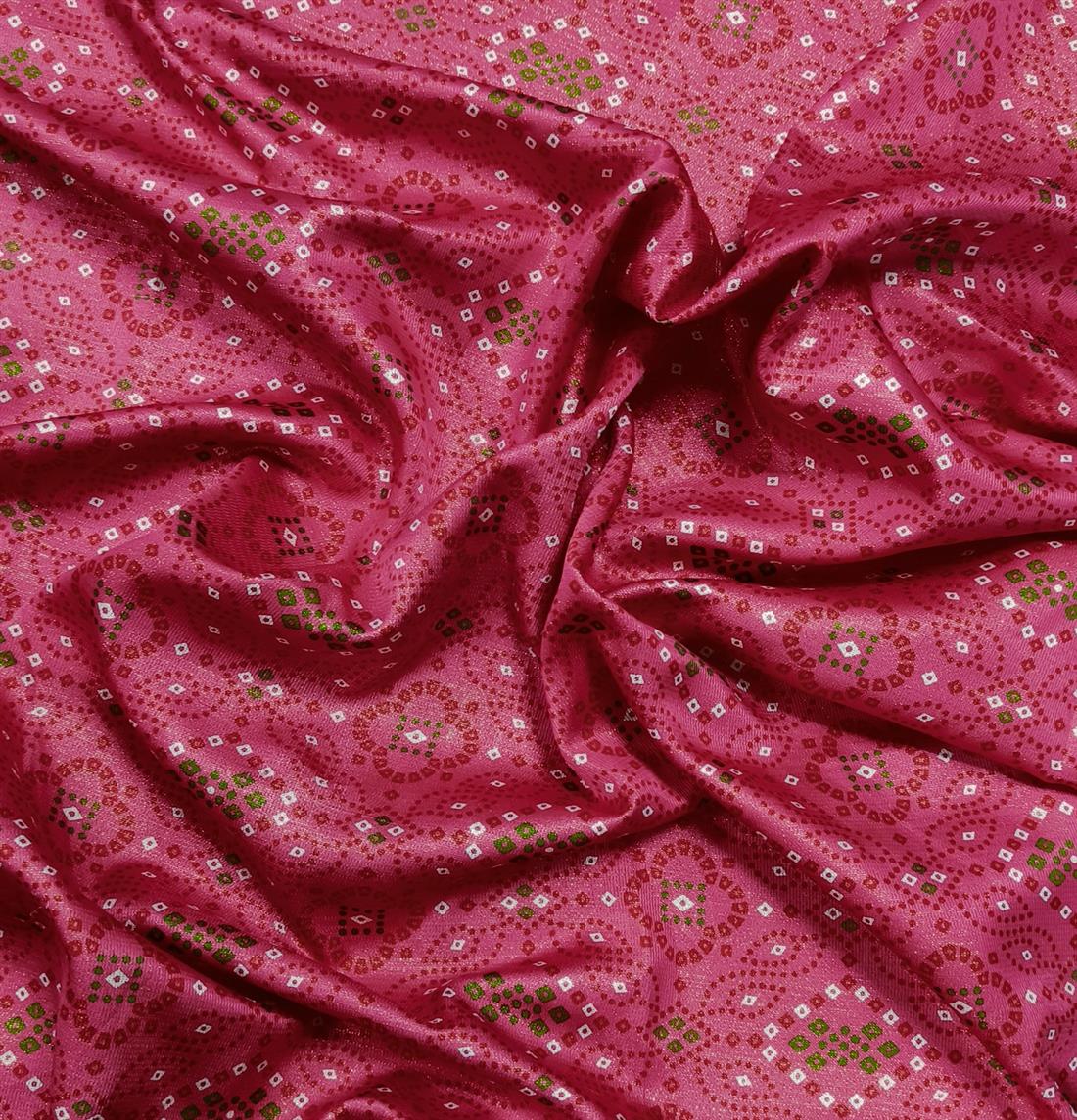 Pink1 Polyester Brocade Fabric