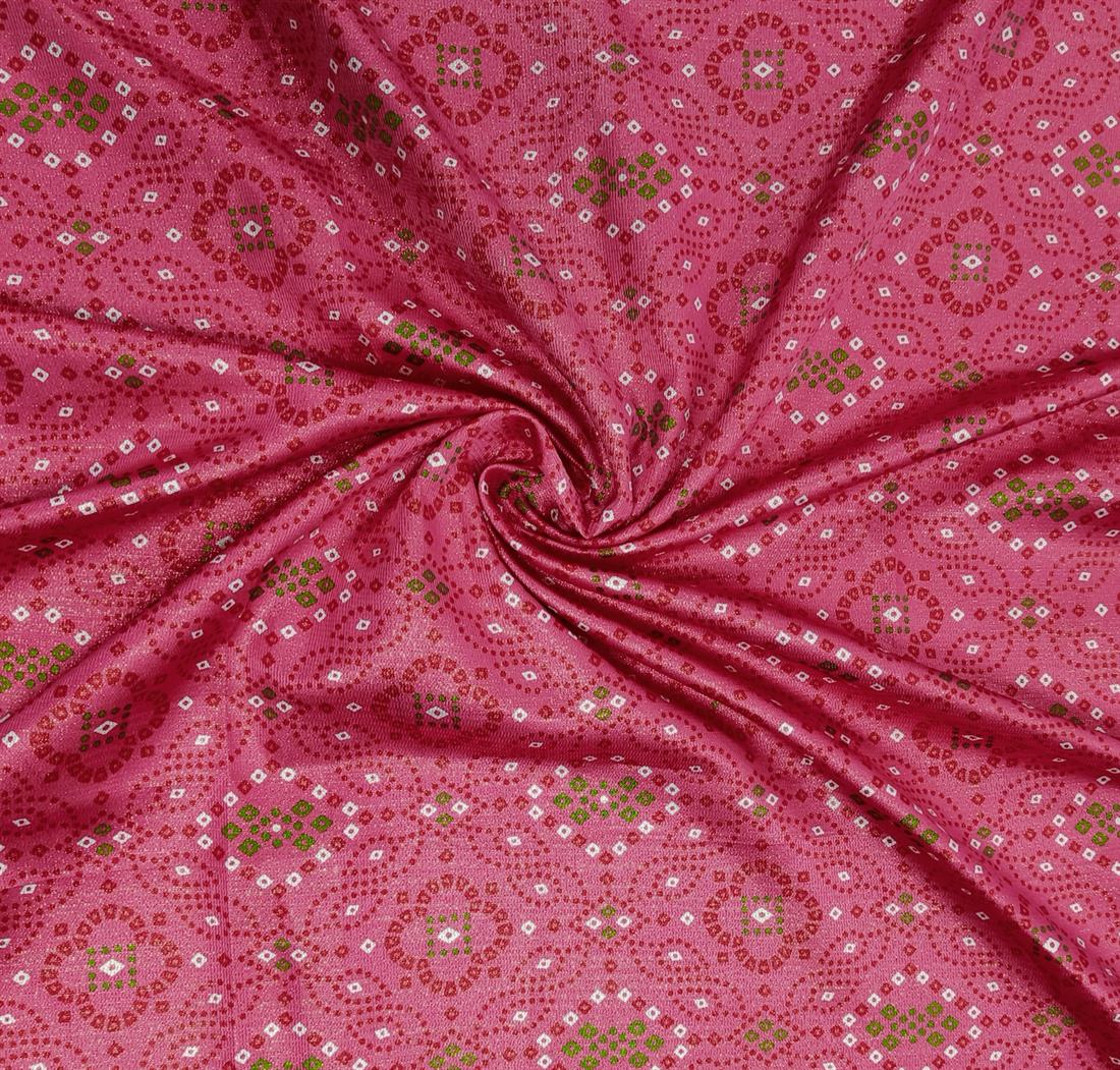 Pink1 Polyester Brocade Fabric