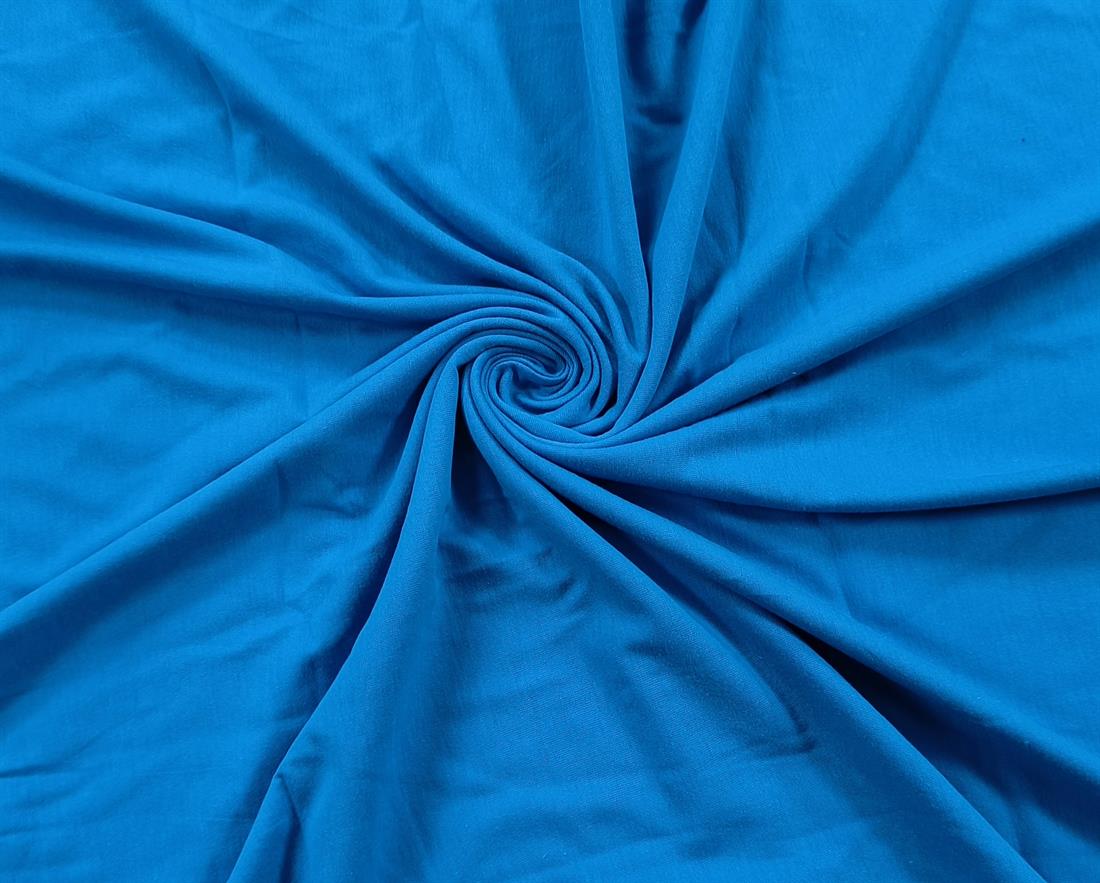 BLU Polyester Jersey Fabric