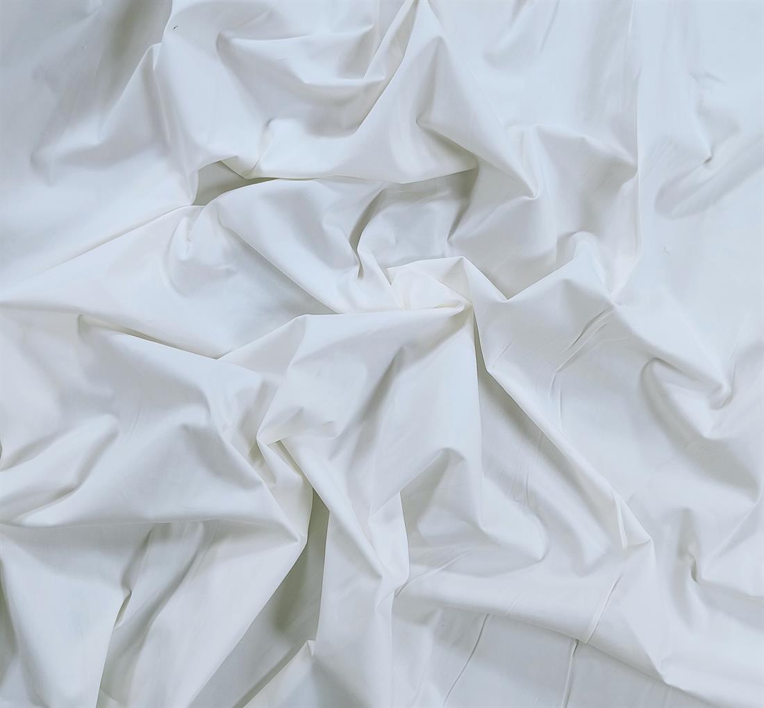 Ivory Cotton Sateen Fabric
