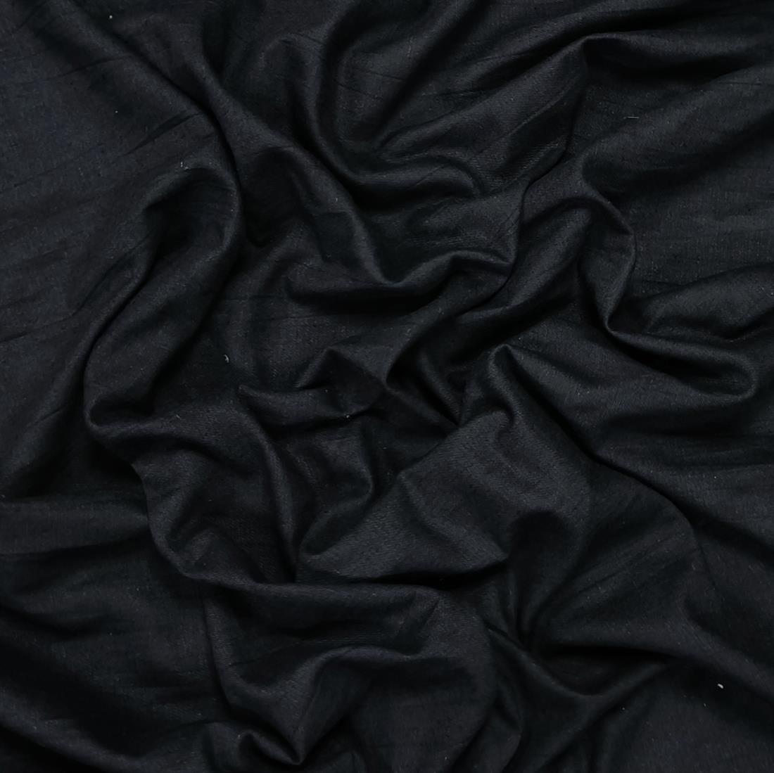 Black Linen Look Fabric