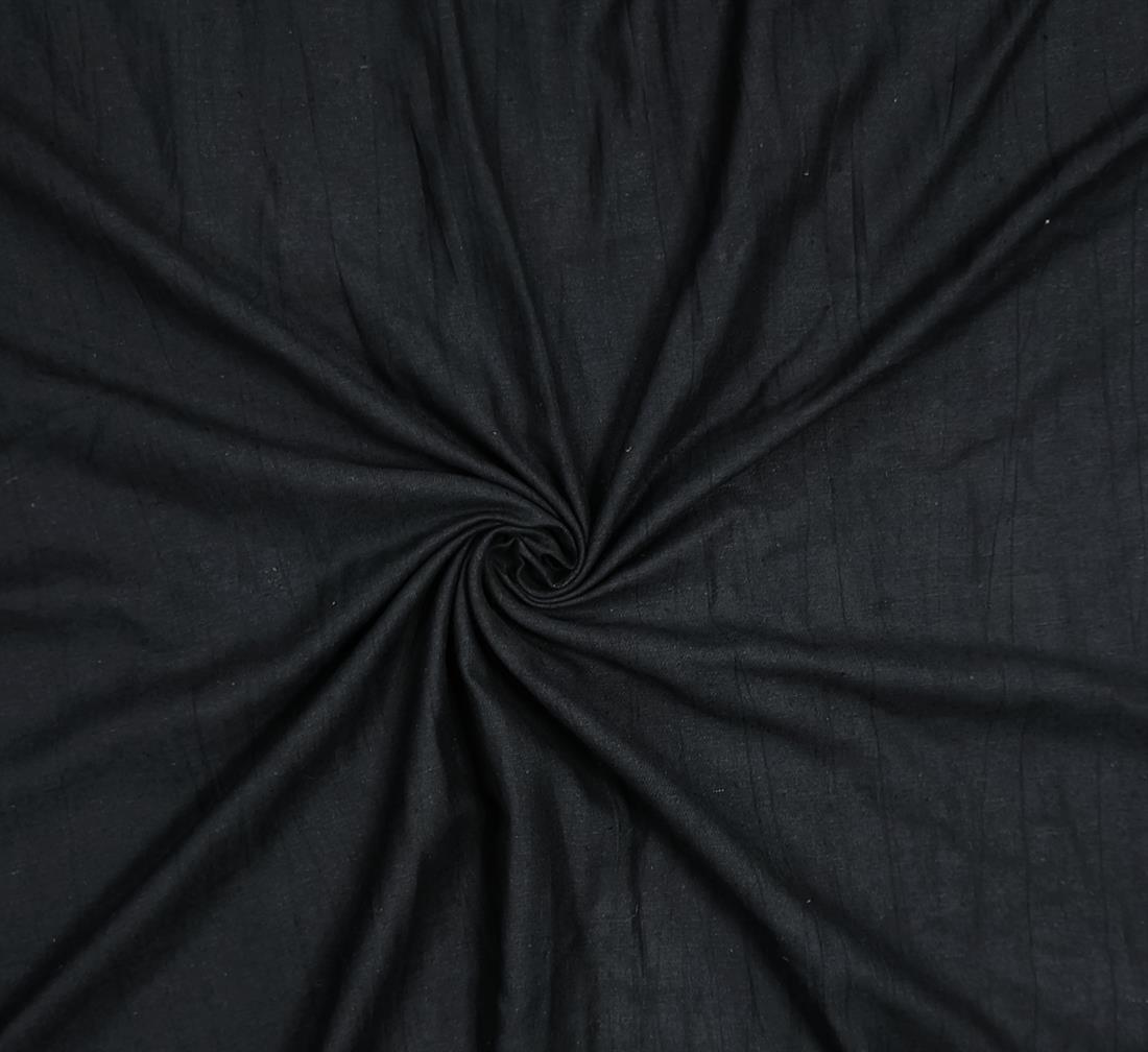 Black Linen Look Fabric
