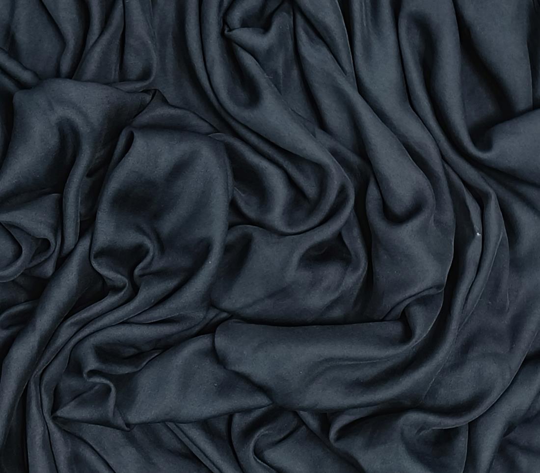 Black Polyester Crepe Fabric