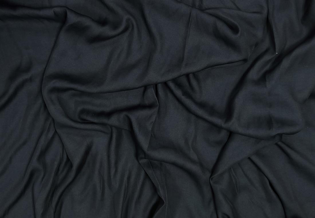 Black Polyester Crepe Fabric