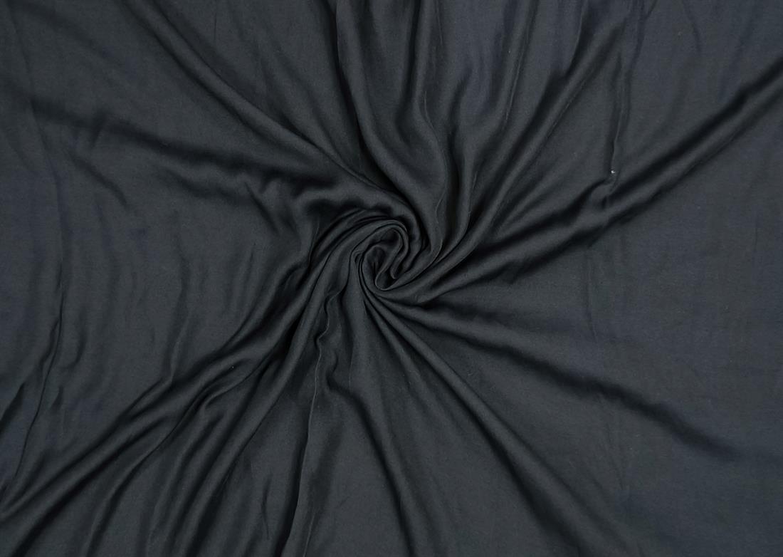 Black Polyester Crepe Fabric