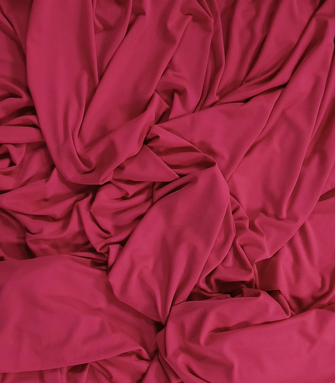 Red Polyester Jersey Fabric