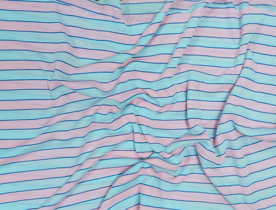 Pinkbu Stripe Knitted Jersey Fabric