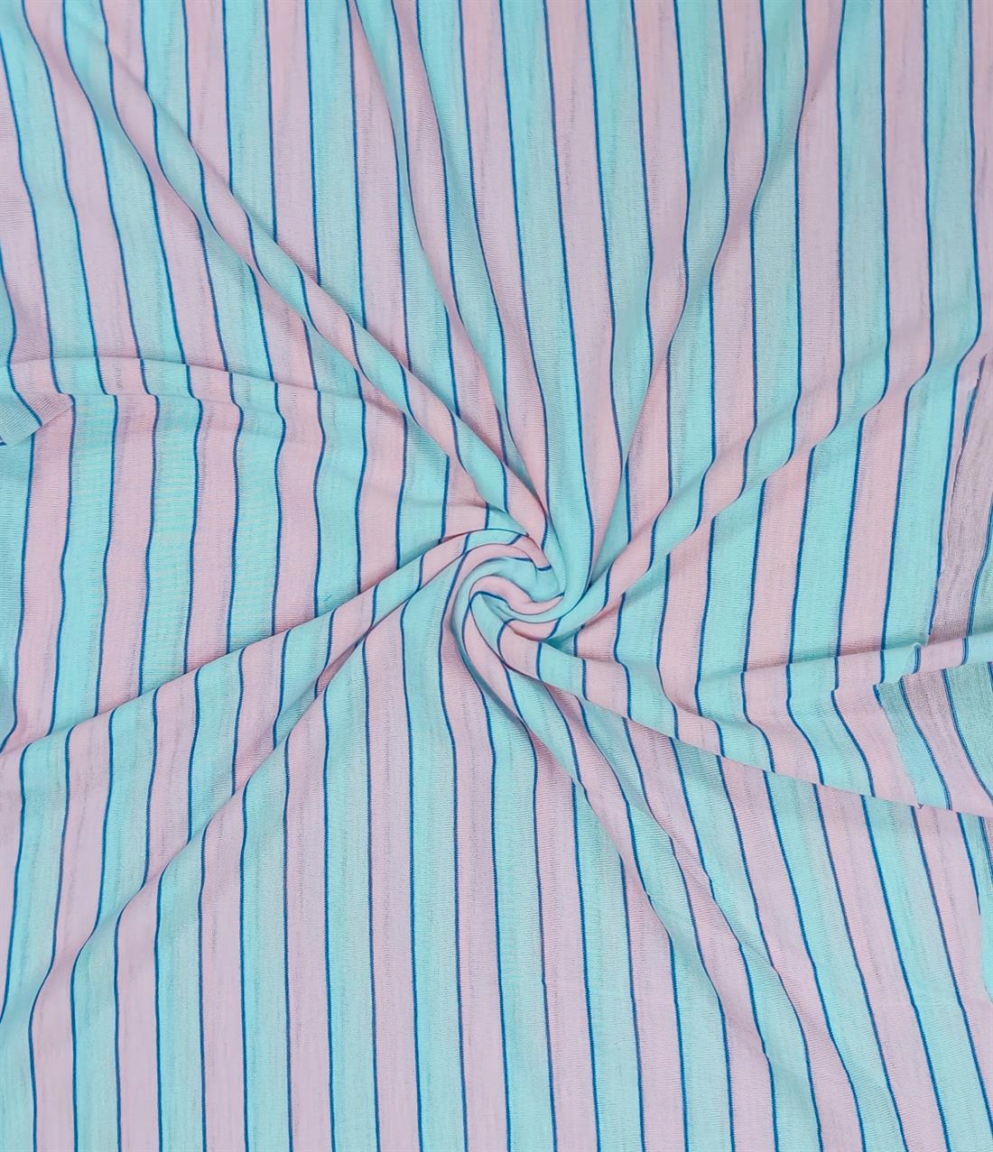 Pinkbu Stripe Knitted Jersey Fabric