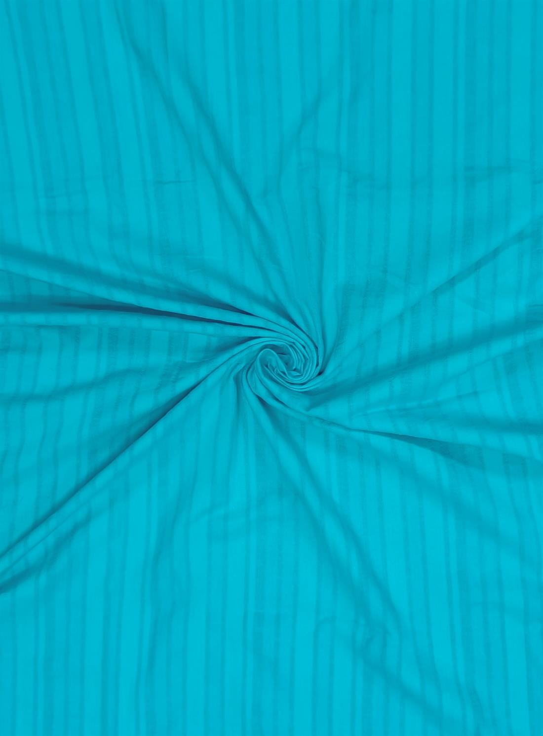 Turquoise Stripe Cotton Fabric