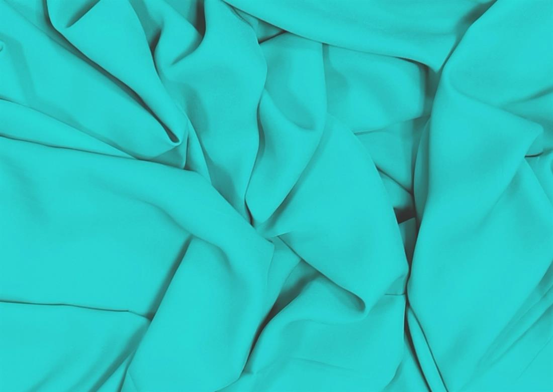 Green Polyester Crepe Fabric