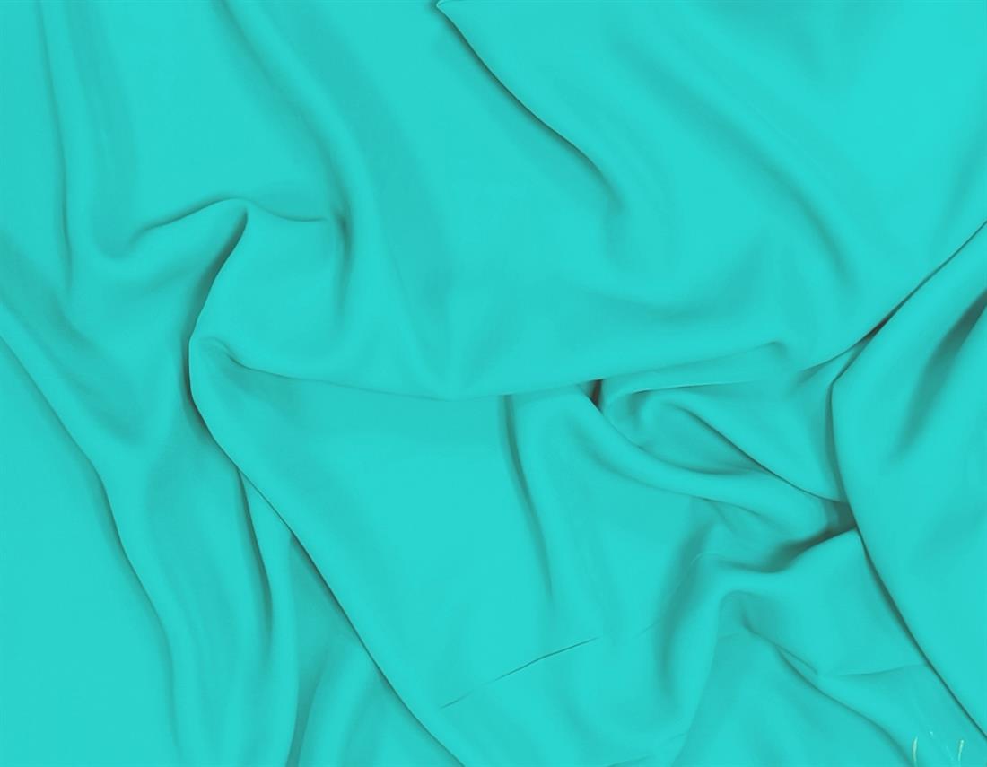Green Polyester Crepe Fabric