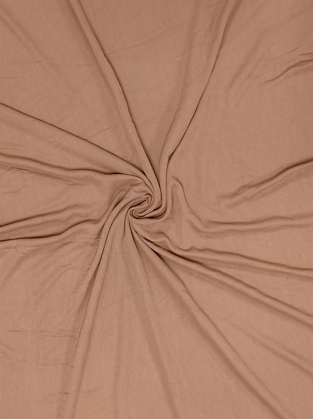 Rust Polyester Jersey Fabric
