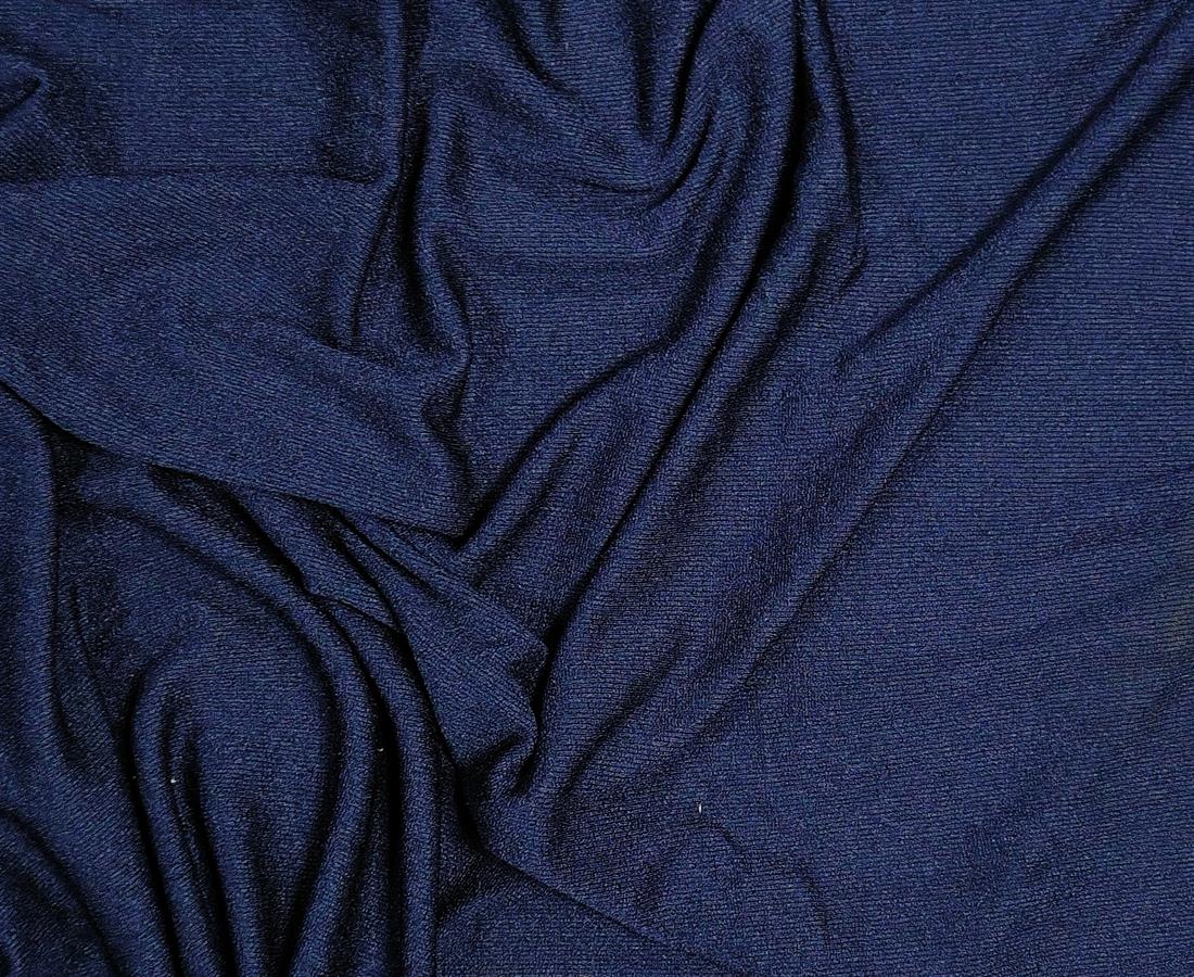 Navy Knitted Jersey Fabric